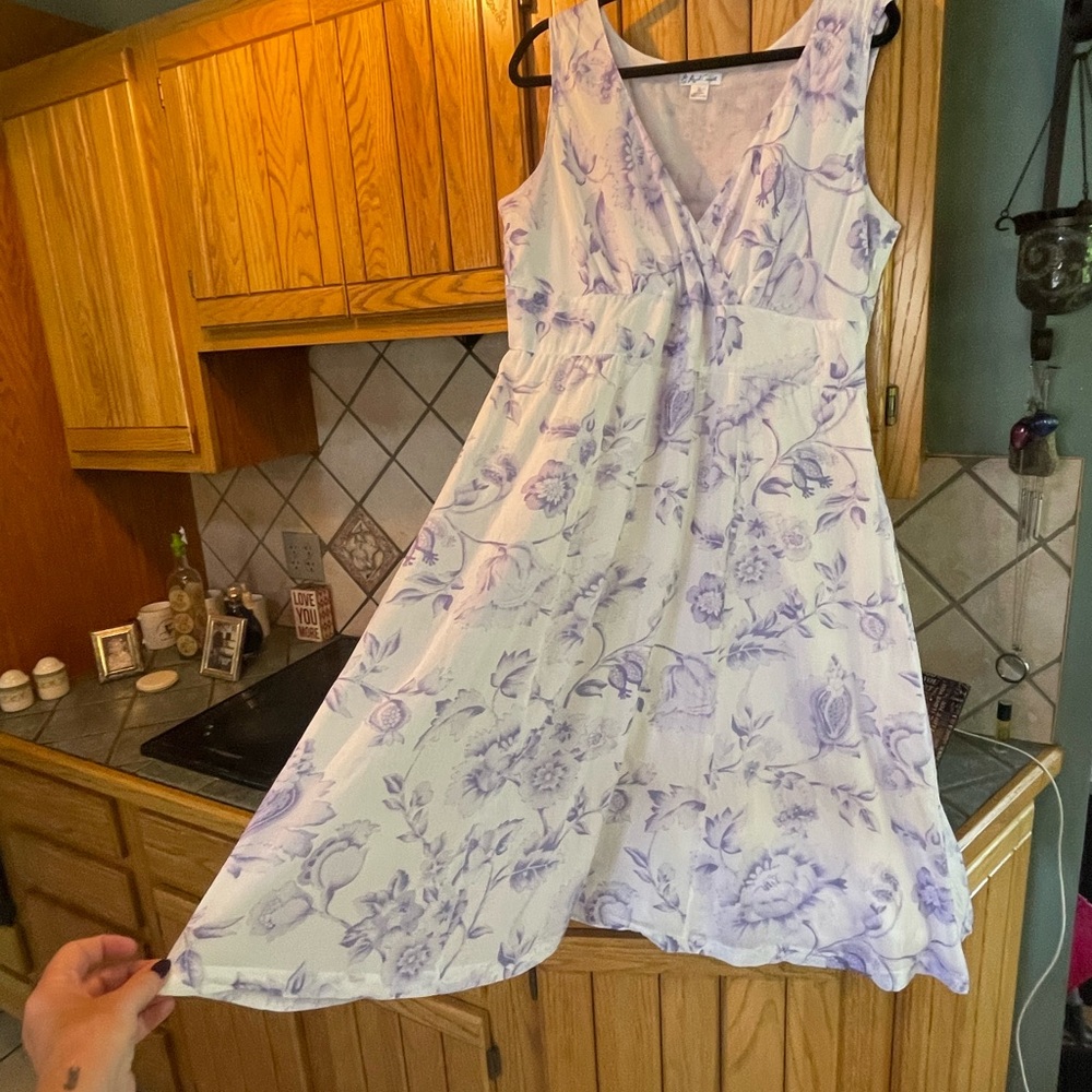 April Cornell Lavender Floral Dress XL